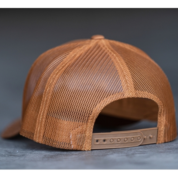 Aspen Company Mama Retro Trucker Hat Baseball Cap Snapback Neutral Tan Peach - Picture 3 of 5